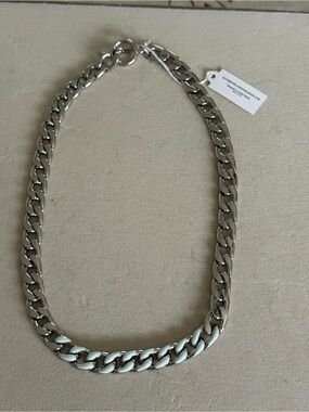 Park‎ Lane Silver and White Chain Necklace
